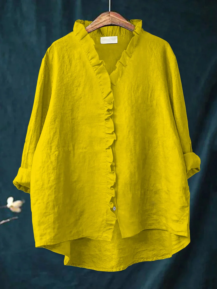 Maribel | Soft Ruffle Blouse -  for Real Comfort